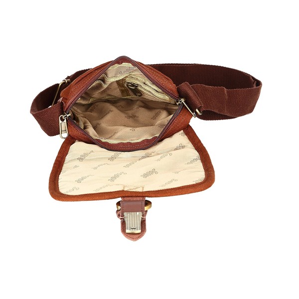 Scout Piccolo Brown Canvas Casual Sling Bag (CSLB10002)