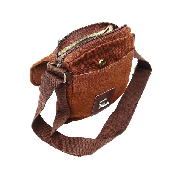 Scout Piccolo Brown Canvas Casual Sling Bag (CSLB10002)