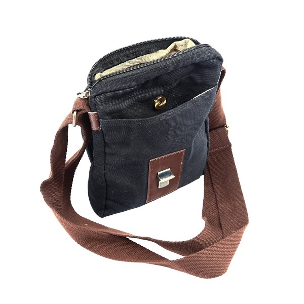 Scout Piccolo Black Canvas Casual Sling Bag (CSLB10003)